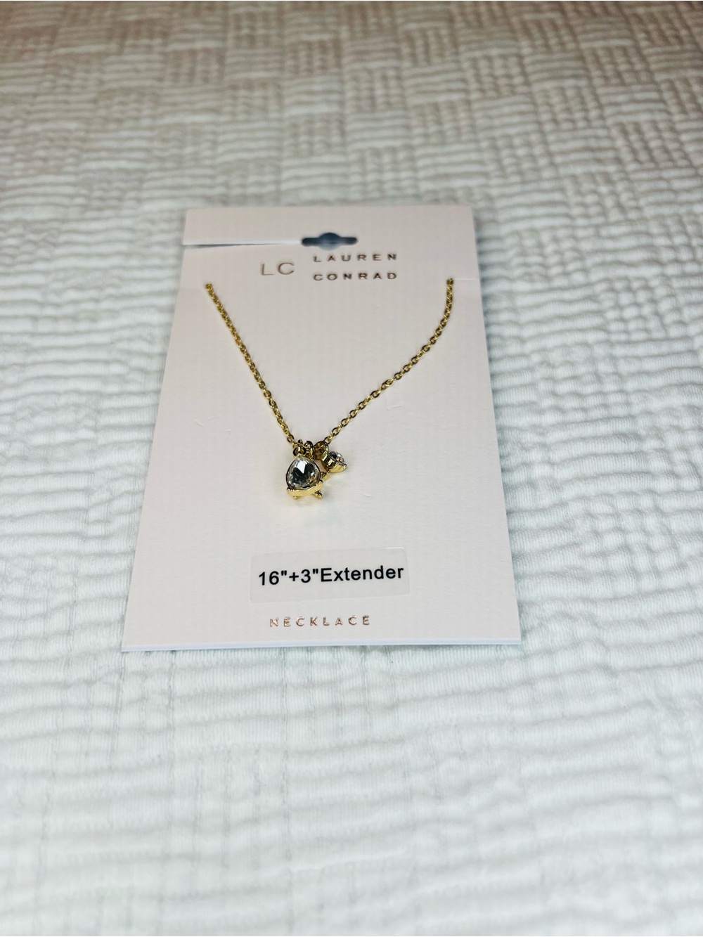 LC Lauren Conrad Gold Heart Pendant Necklace